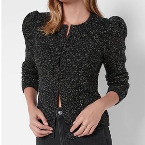 Express Gold Detailed Sweater Jacket